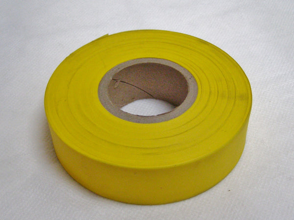 yellow surveyors tape