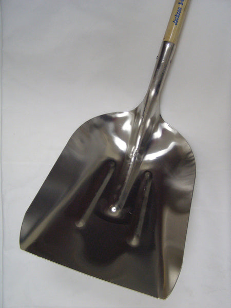 aluminum scoop shovel with wood handle
