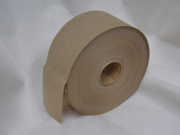 water activated reinforced brown paper tape