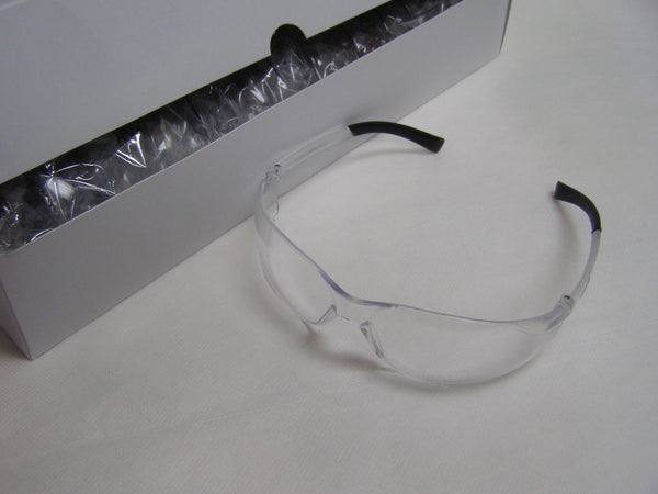 box of Zyek clear safety glasses