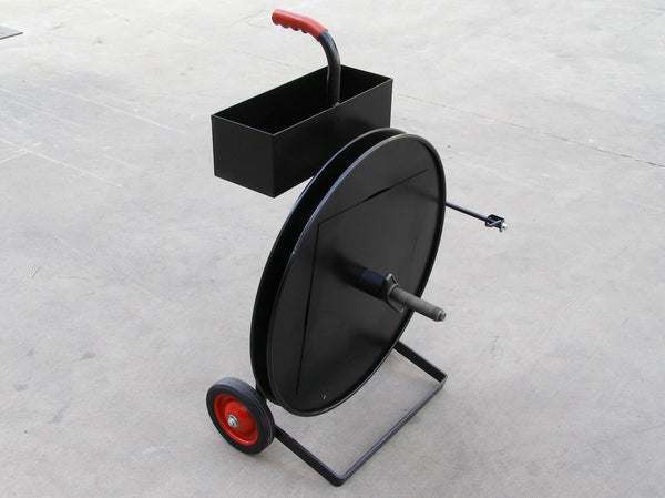 cart for carrying poly strapping & tools