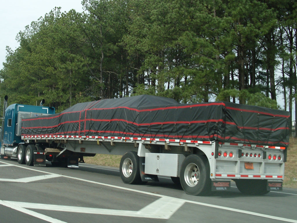 vinyl truck tarp with drops