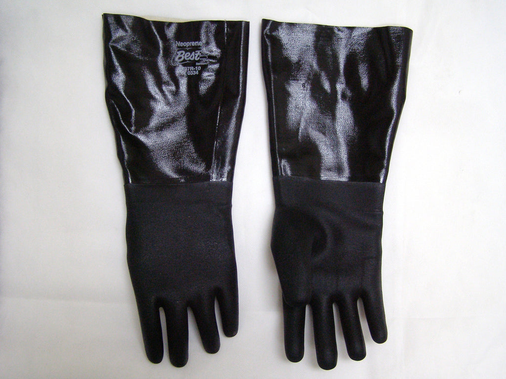 elbow length neoprene gloves