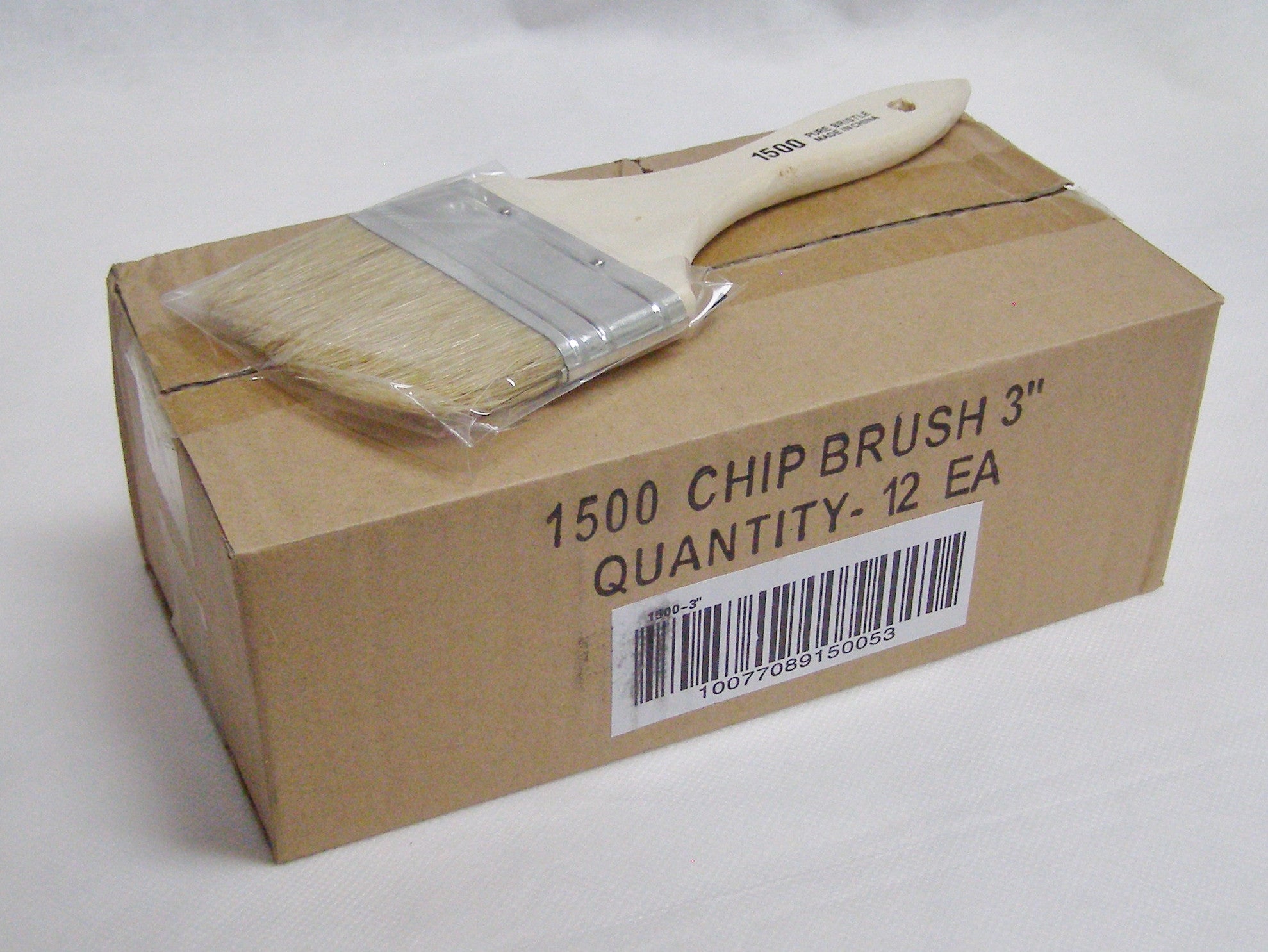 White China Bristle Chip Brush - 4 inch, Double Thick