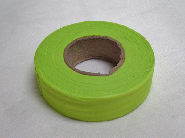Fluorescent lime surveyors tape