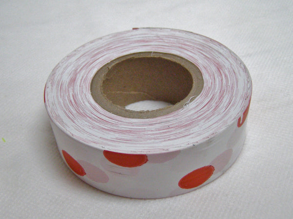 surveyors tape with dots