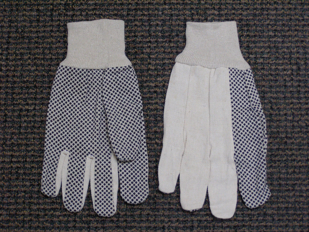 cotton glove with polka dots