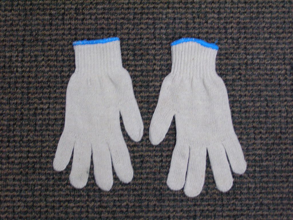 machine string knit gloves