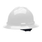 white full brim hard hat