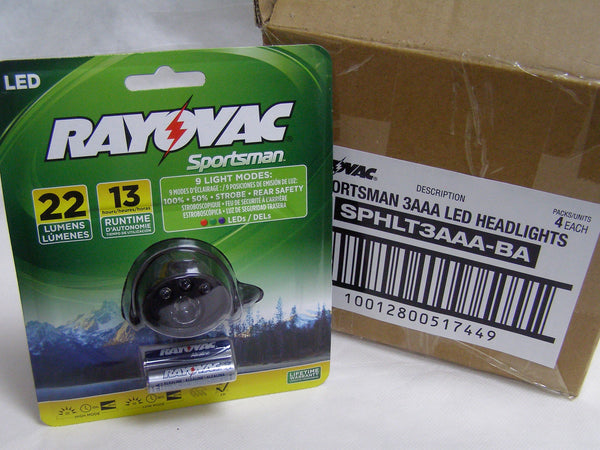 case of Ray O Vac LED head light