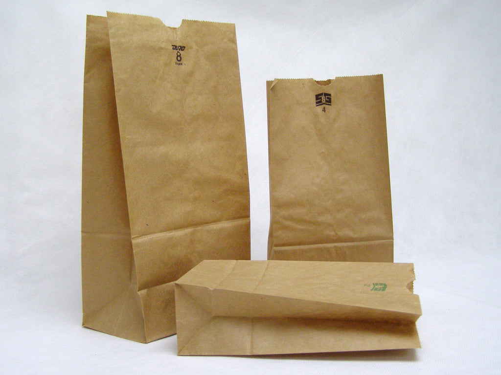 regular weight brown paper grocery bags
