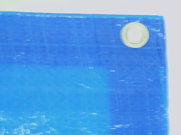 blue plastic tarp