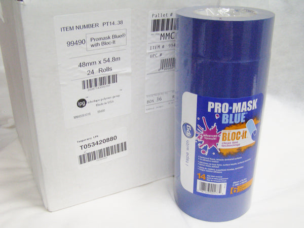 case of Pro-Mask blue 2" masking tape