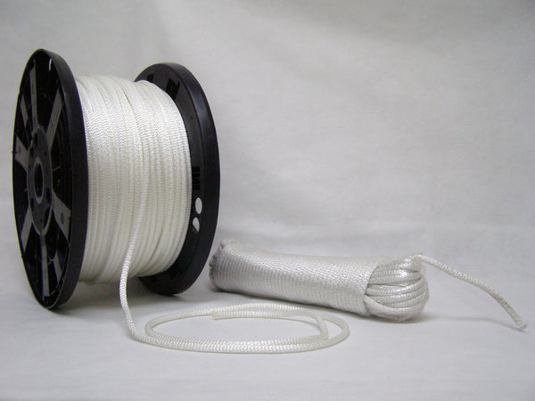 1/4" white polyester rope
