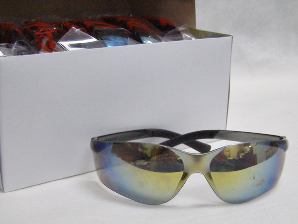 box of mirror tint safety glasses