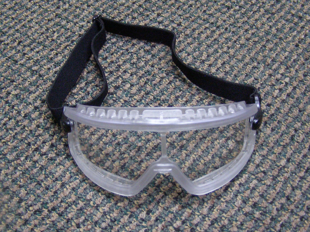 curved clear safety goggles