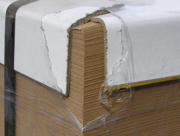 pallet of chipboard sheets