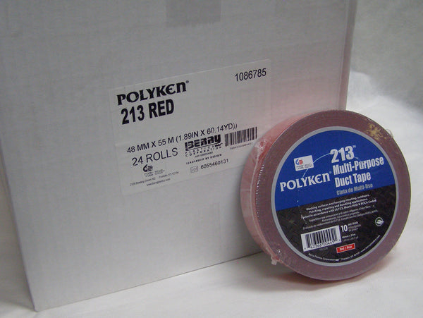 case of Polyken 213 red duct tape