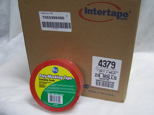 case of red vinyl masking tape