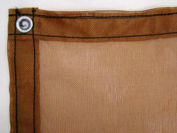 brown nylon mesh truck tarp