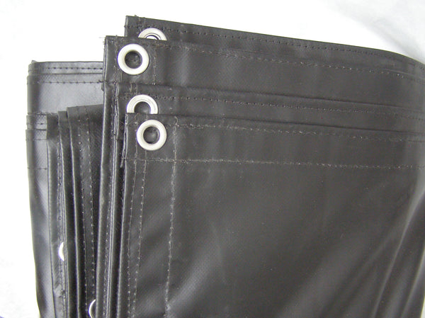 black vinyl tarp