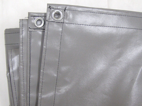 gray vinyl tarp